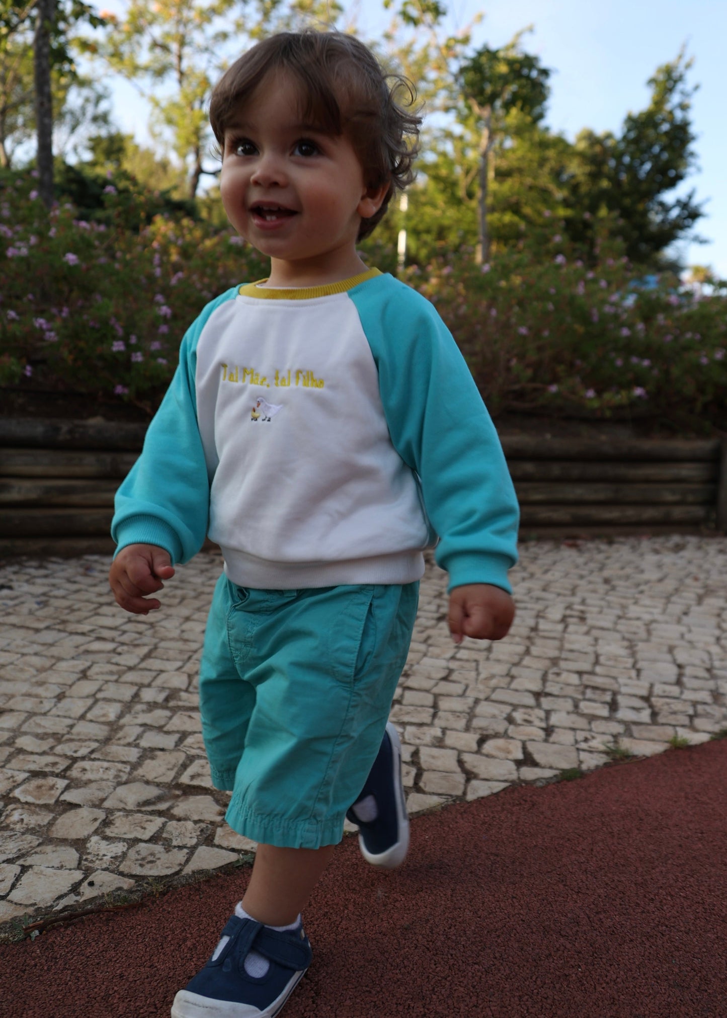 Sweatshirt Azul Criança - Tal Filho