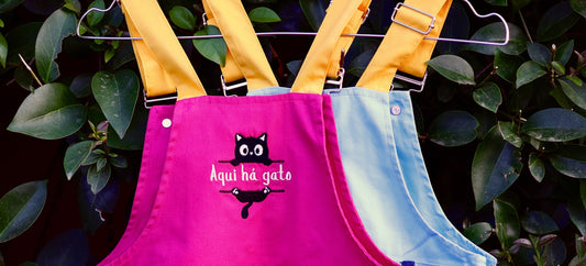 Jardineiras - Aqui Há Gato 🐱