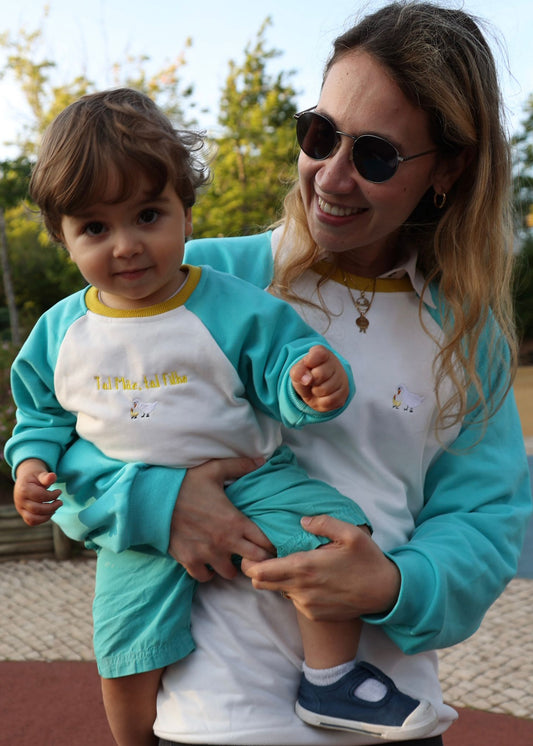 Sweatshirt Azul Adulto - Tal Mãe