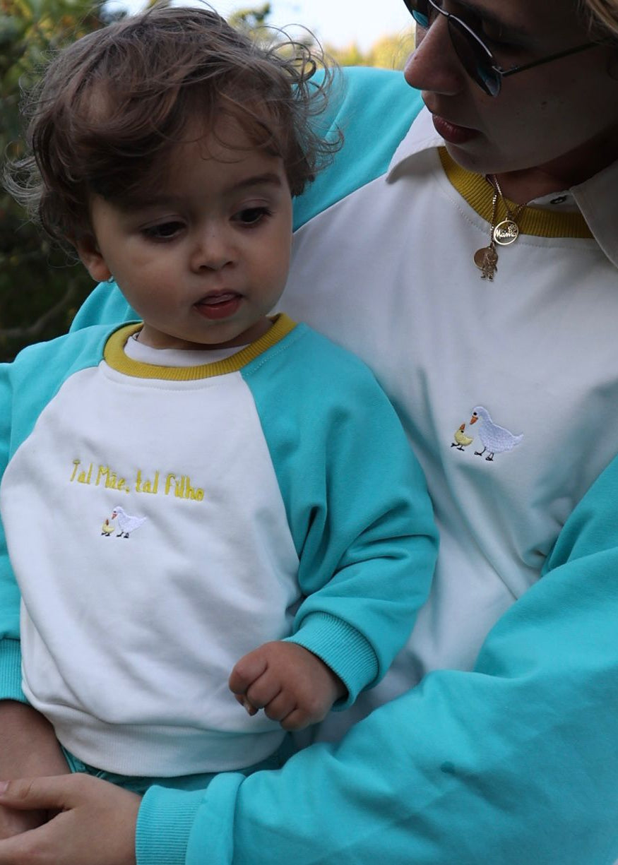 Sweatshirt Azul Criança - Tal Filho