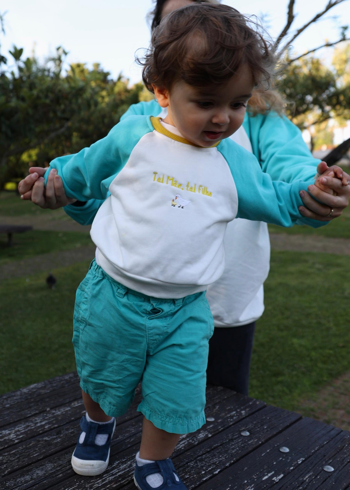 Sweatshirt Azul Criança - Tal Filho