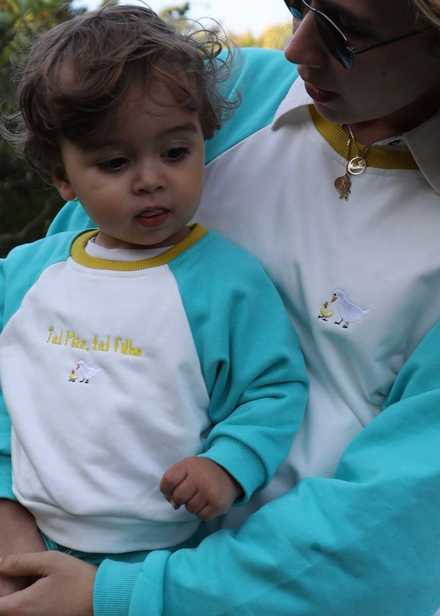 Sweatshirt Azul Adulto - Tal Mãe
