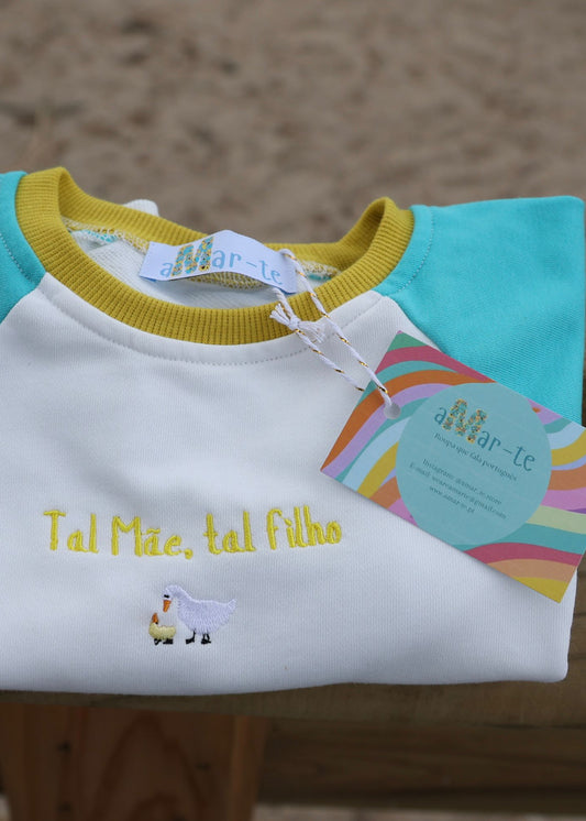 Sweatshirt Azul Criança - Tal Filho