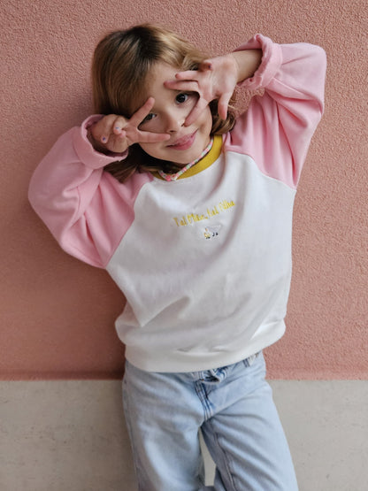 Sweatshirt Rosa Criança - Tal Filha