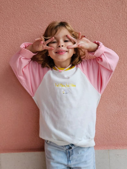 Sweatshirt Rosa Criança - Tal Filha
