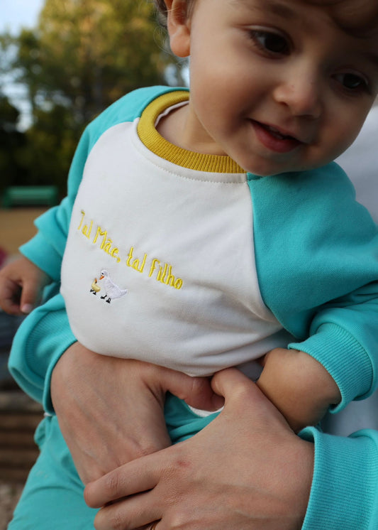 Sweatshirt Azul Criança - Tal Filho